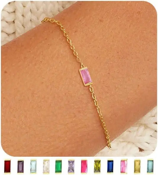 Birthstone Gold Bracelet