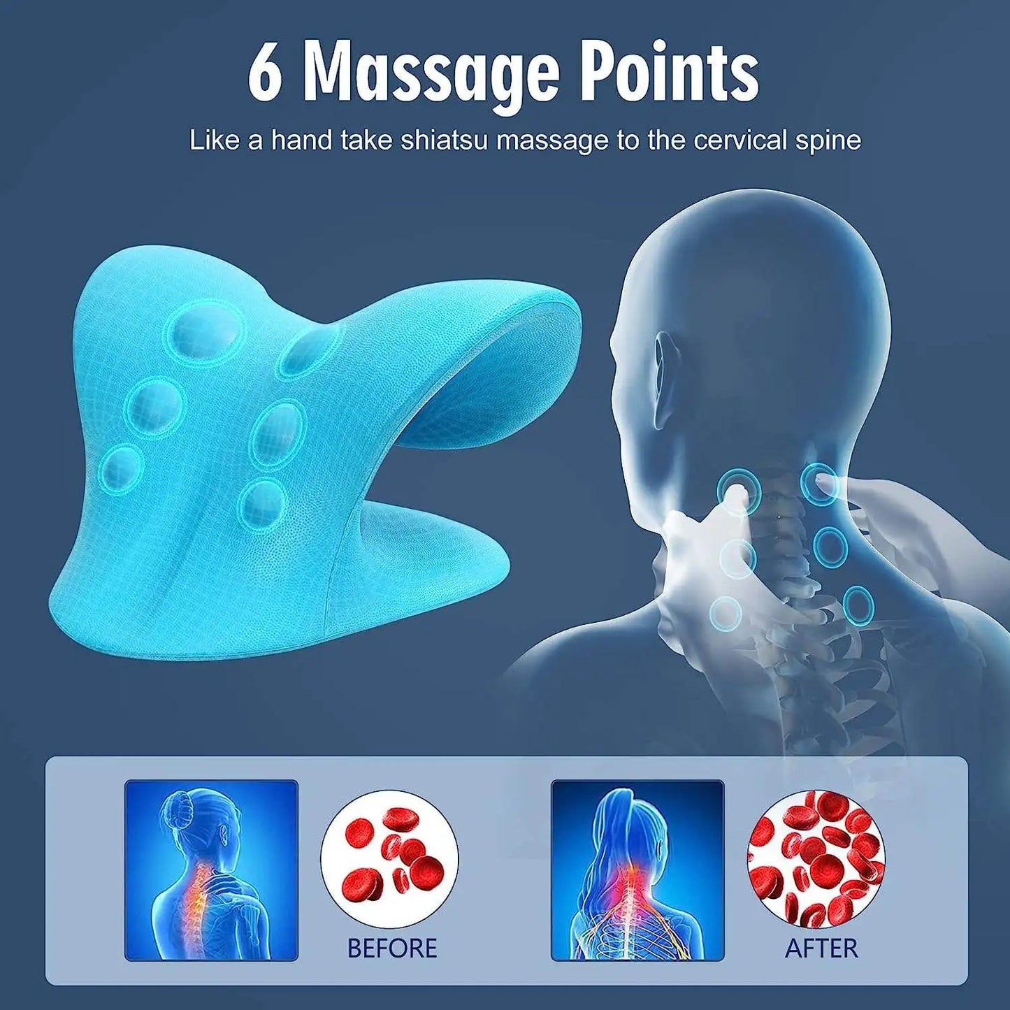 Cervical Chiropractic Traction Pillow