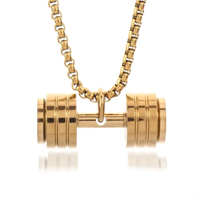 Dumbbell Pendant Necklace
