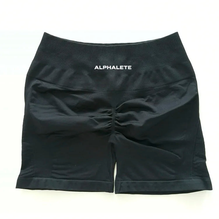 Alphalete High Waisted Seamless Spandex Shorts