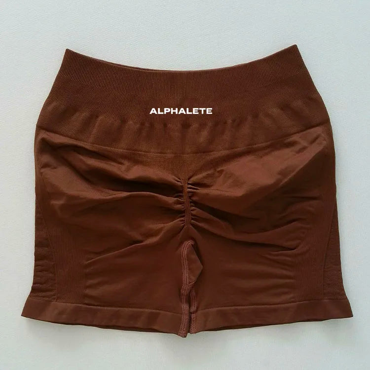 Alphalete High Waisted Seamless Spandex Shorts