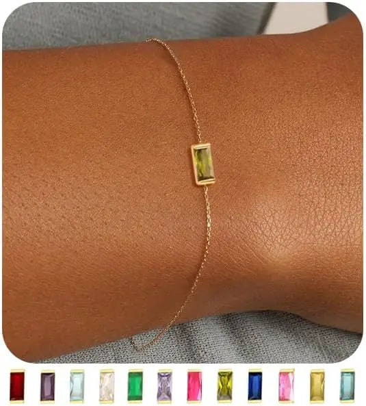 Birthstone Gold Bracelet