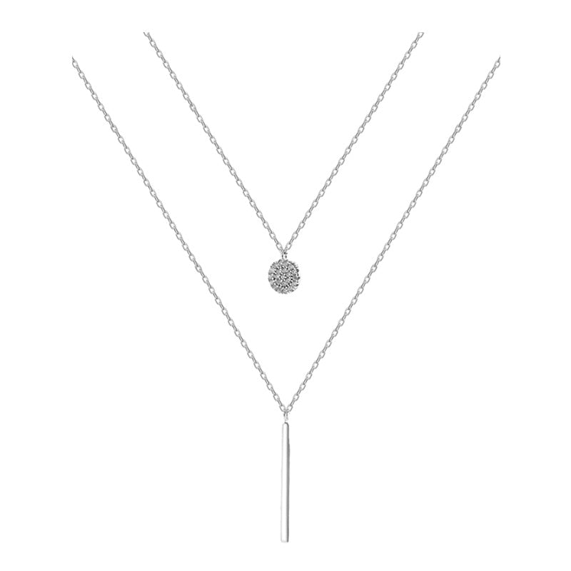 Double Layer Bar Necklace