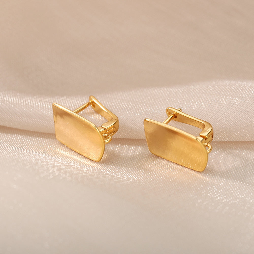 Rectangle Barbell Earring