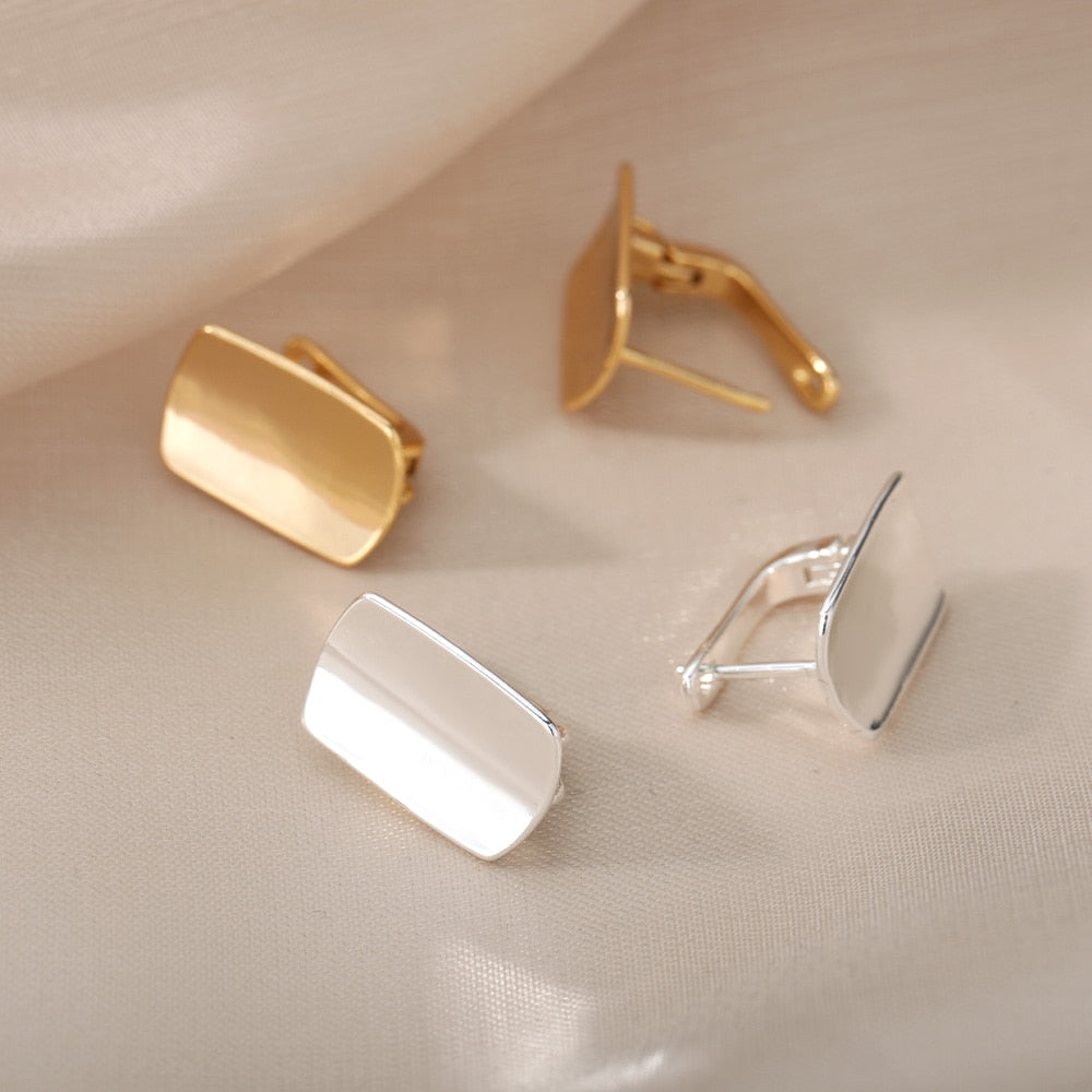 Rectangle Barbell Earring