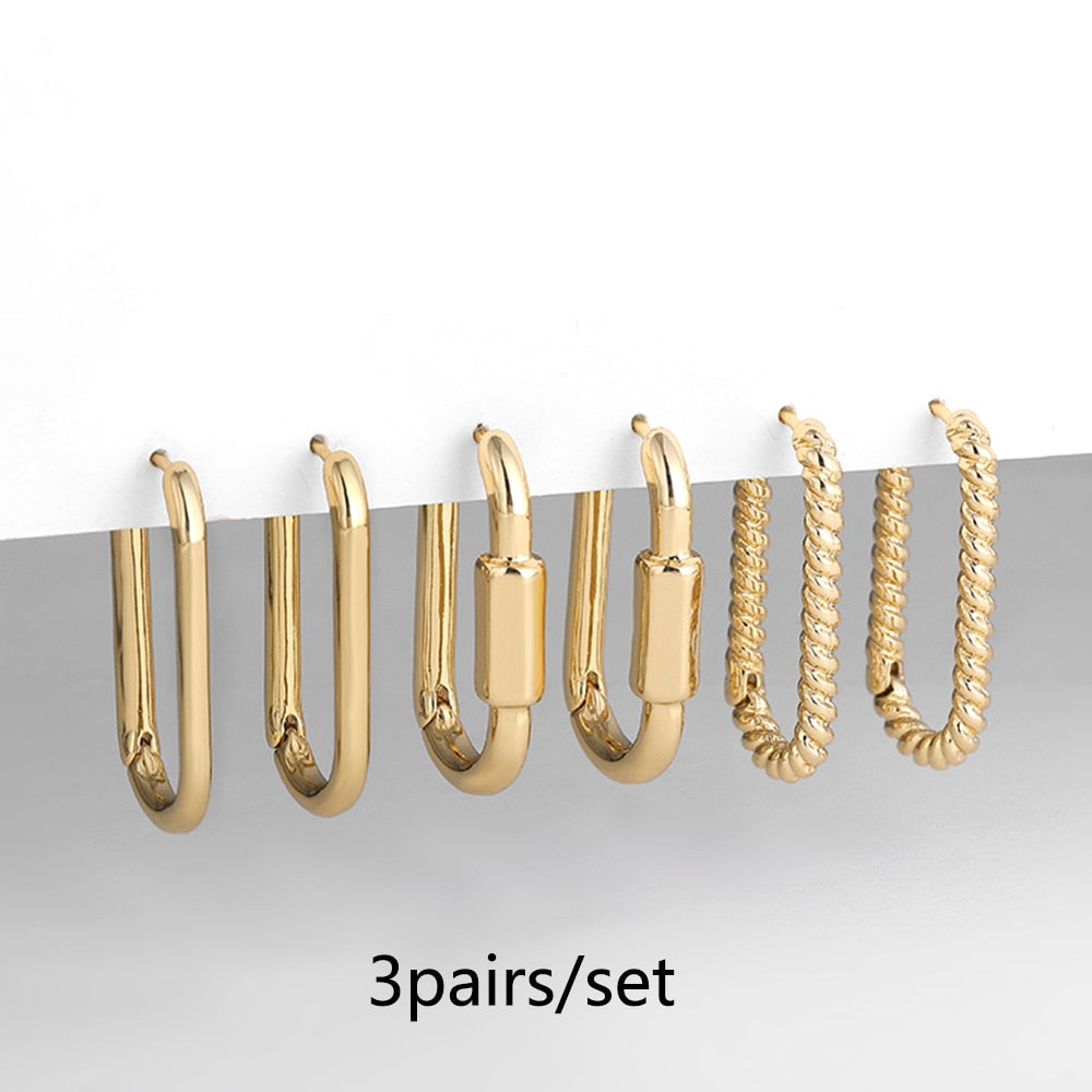 Stainless Steel Hoop Earrings