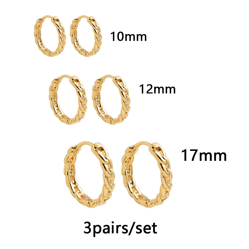 Stainless Steel Hoop Earrings