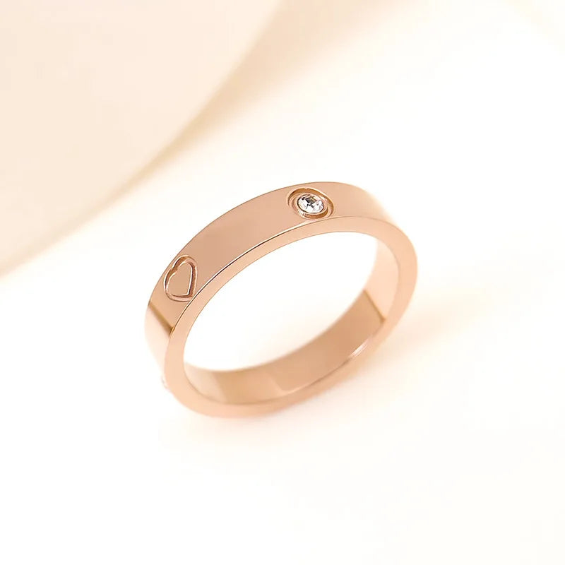 Heart Rhinestone Ring