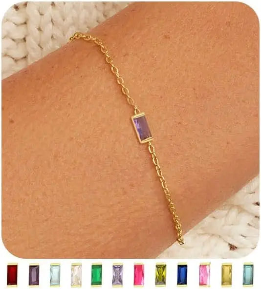 Birthstone Gold Bracelet