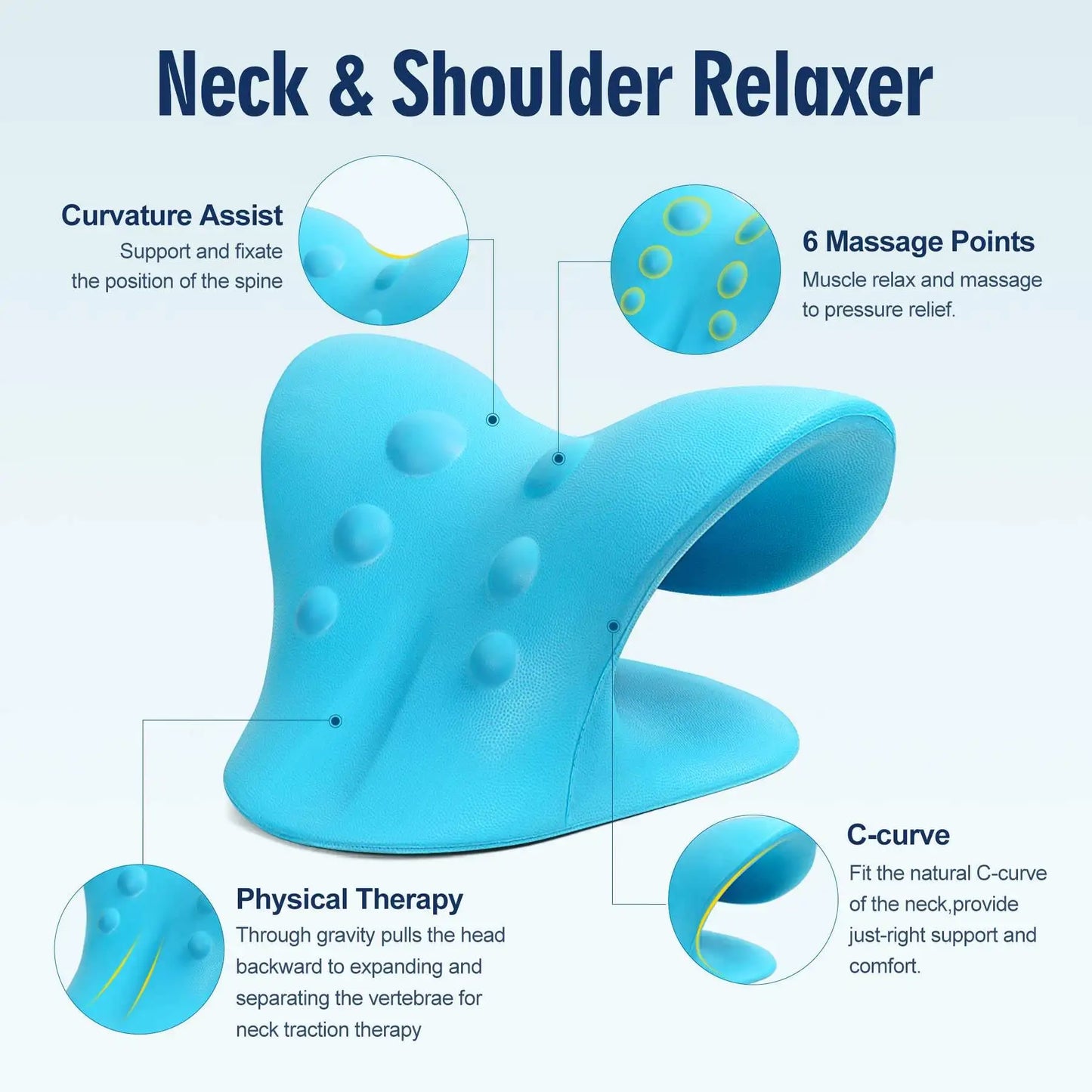 Cervical Chiropractic Traction Pillow