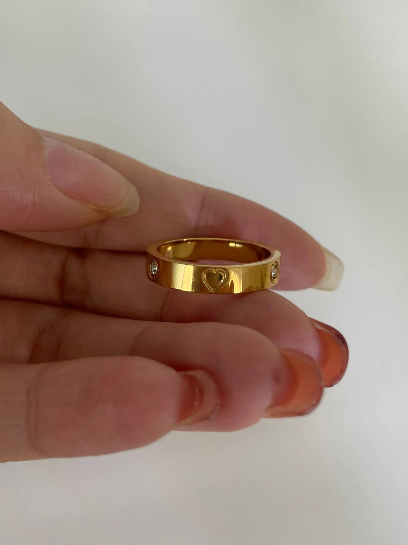 Heart Rhinestone Ring
