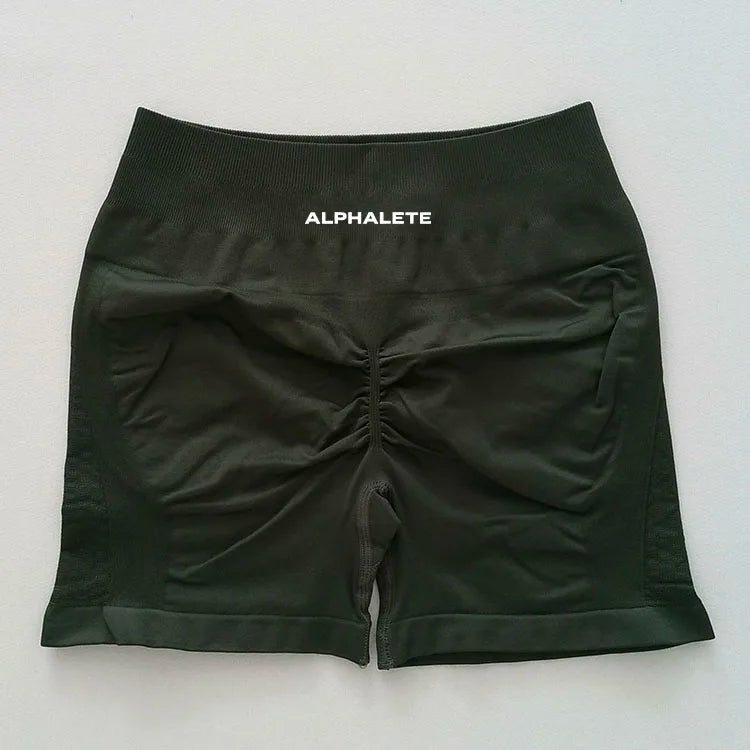 Alphalete High Waisted Seamless Spandex Shorts