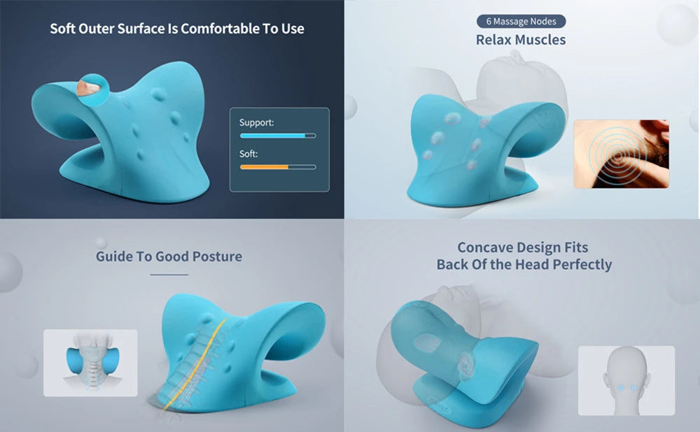 Cervical Chiropractic Traction Pillow
