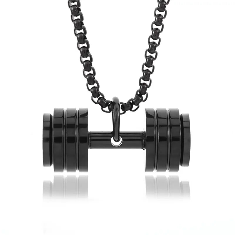 Dumbbell Pendant Necklace