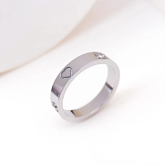 Heart Rhinestone Ring