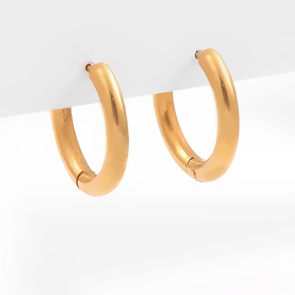 Stainless Steel Hoop Earrings