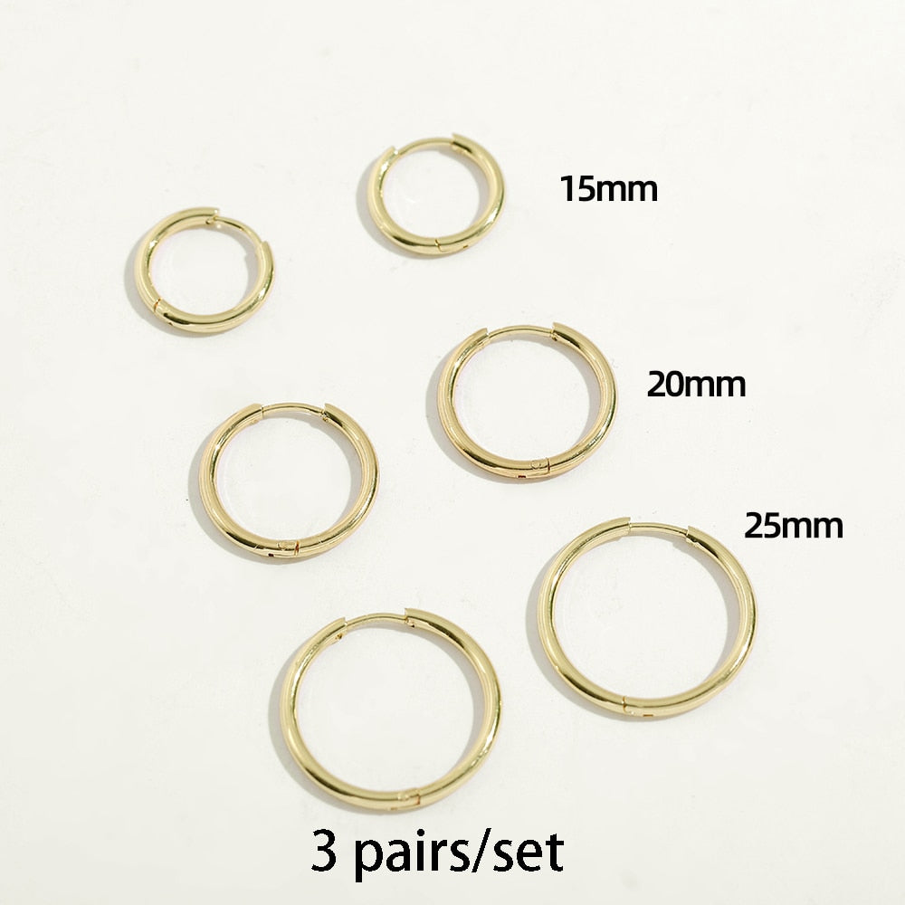 Stainless Steel Hoop Earrings