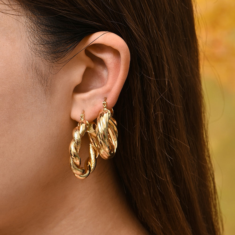 Stainless Steel Hoop Earrings