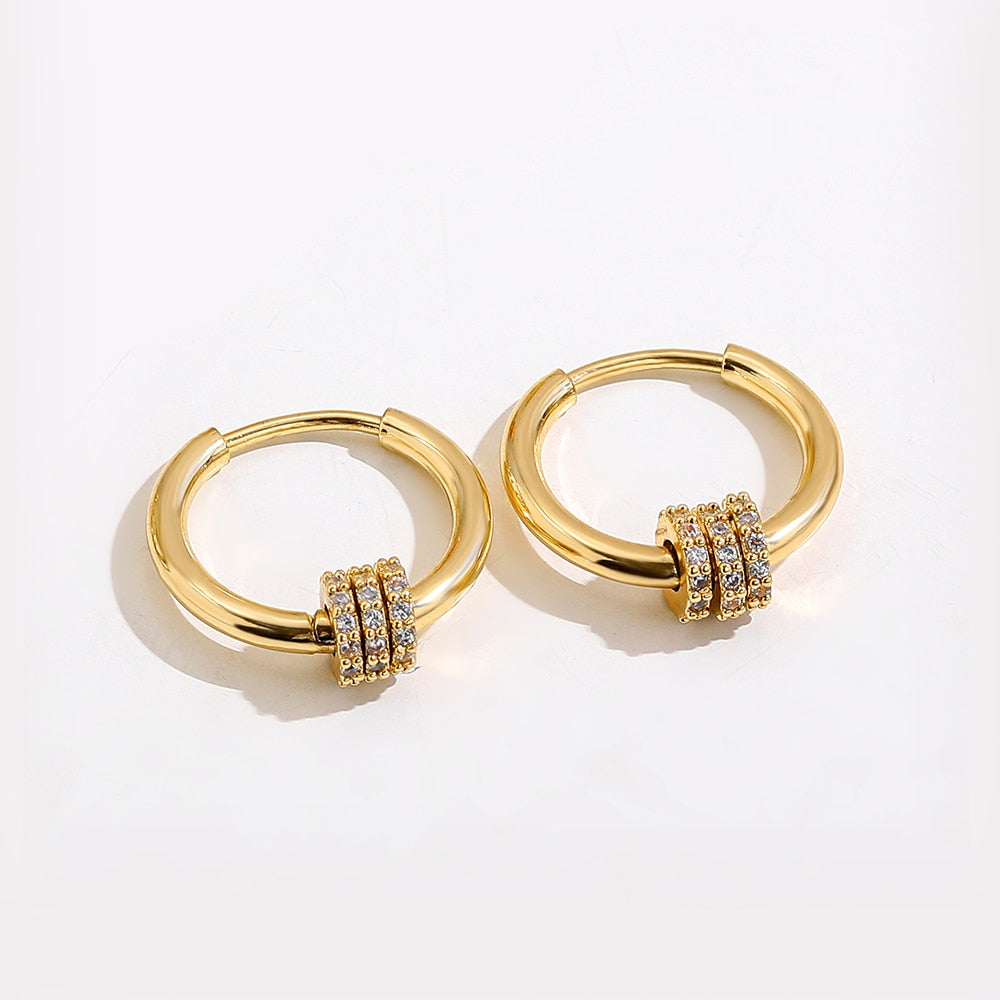 Stainless Steel Hoop Earrings